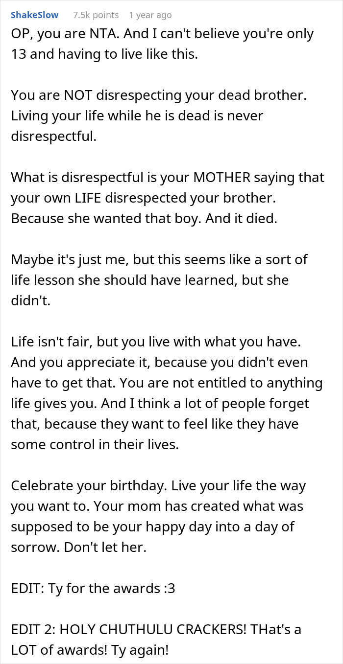 Teen Hasn't Celebrated A Single Birthday In 13 Years Because Her Twin Died At Birth, Finally Retaliates And It Makes Her Mom Furious