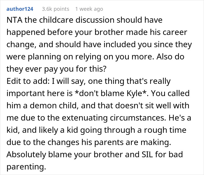 Guy Tries To Help Out Brother's Family By Taking Care Of Their "Demon Child", Finally Snaps After They Show How Entitled They Are Guy Tries To Help Out Brother's Family By Taking Care Of Their "Demon Child", Finally Snaps After They Show How Entitled They Are