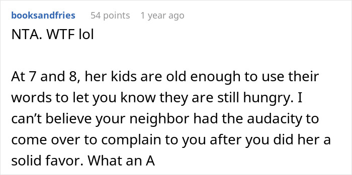 "Am I The Jerk For Not Giving My Neighbor's Kids 'Good Food'?"