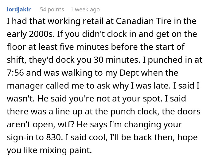 Boss, Tired Of People Not Coming In At 6 AM Sharp, Decides To Punish Them By Docking 15 Mins, But It Quickly Comes Back To Bite Him Boss, Tired Of People Not Coming In At 6 AM Sharp, Decides To Punish Them By Docking 15 Mins, But It Quickly Comes Back To Bite Him