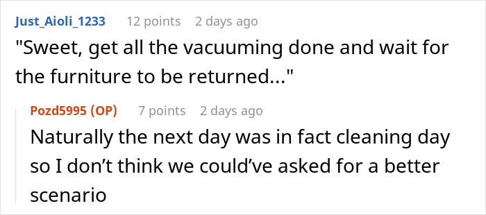 Knowing Their Home Is Tiny, Students Get Revenge On Neighbors Who Stole Furniture From Their House By Not Taking It Back Knowing Their Home Is Tiny, Students Get Revenge On Neighbors Who Stole Furniture From Their House By Not Taking It Back