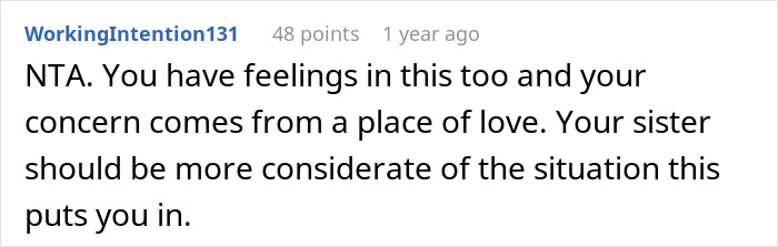 Woman Wonders “AITA For Refusing To Be My Sister’s MOH Because She’s Marrying My Ex?” Woman Wonders “AITA For Refusing To Be My Sister’s MOH Because She’s Marrying My Ex?”