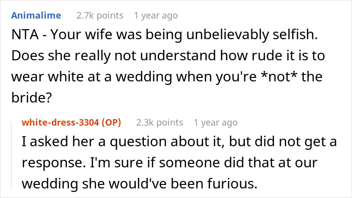 Husband Tries To Reason With Wife Who Wants To Wear White To His Uncle's Wedding, It Fails, So He Leaves Her Behind