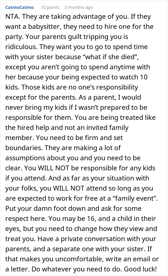 Teen Refuses To Babysit Kids At A Party, One Of The Dads Becomes Furious When His Kid Is Left Unsupervised