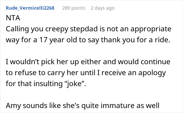 Teen Calls Mom’s Partner “Creepy Stepdad” In Front Of Friends, Gets Left Without A Ride Back Home