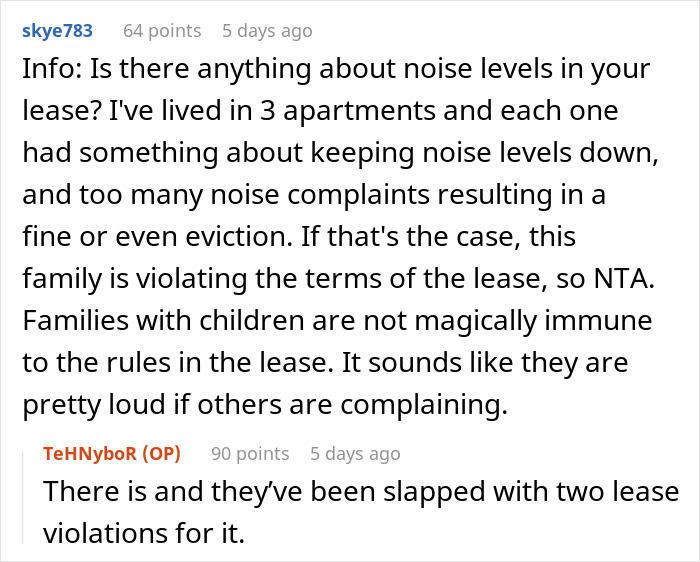 Woman Can’t Bear The Extreme Noise Her Neighbor’s Toddler Makes, Asks Online If She Should File Yet Another Complaint That Might Lead To Eviction Woman Can’t Bear The Extreme Noise Her Neighbor’s Toddler Makes, Asks Online If She Should File Yet Another Complaint That Might Lead To Eviction