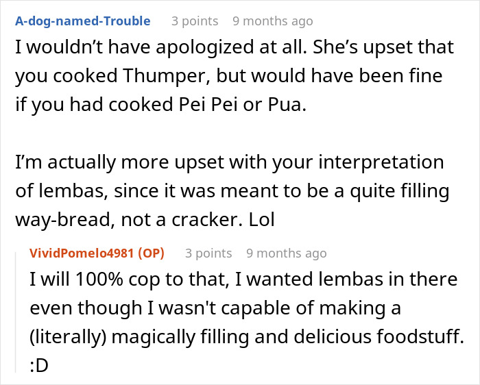 Woman Serves Rabbit Stew For Themed Party, Guests Flip Out After Realizing It Contains Actual Rabbit Meat Woman Serves Rabbit Stew For Themed Party, Guests Flip Out After Realizing It Contains Actual Rabbit Meat