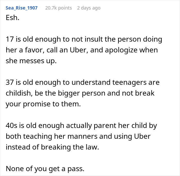 Teen Calls Mom&rsquo;s Partner &ldquo;Creepy Stepdad&rdquo; In Front Of Friends, Gets Left Without A Ride Back Home