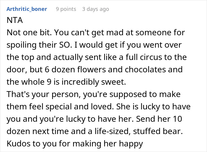 Boyfriend Showers His GF With Flowers And Presents On Valentine's Day, This Enrages Her Sisters' Husbands Boyfriend Showers His GF With Flowers And Presents On Valentine's Day, This Enrages Her Sisters' Husbands