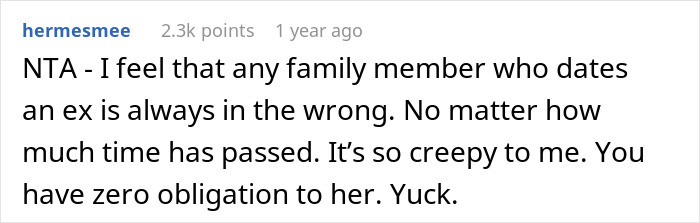 Woman Wonders “AITA For Refusing To Be My Sister’s MOH Because She’s Marrying My Ex?” Woman Wonders “AITA For Refusing To Be My Sister’s MOH Because She’s Marrying My Ex?”