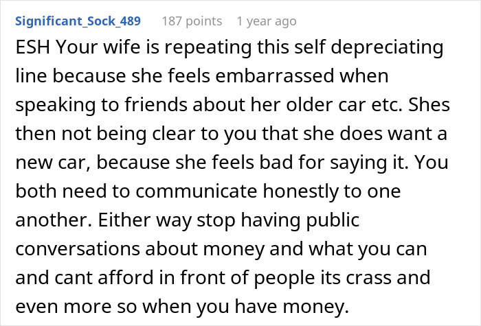 Husband Is Tired Of Wife's Pity Story That They're Broke, Reveals They're Actually Millionaires, Making Her Look Like A Liar Husband Is Tired Of Wife's Pity Story That They're Broke, Reveals They're Actually Millionaires, Making Her Look Like A Liar
