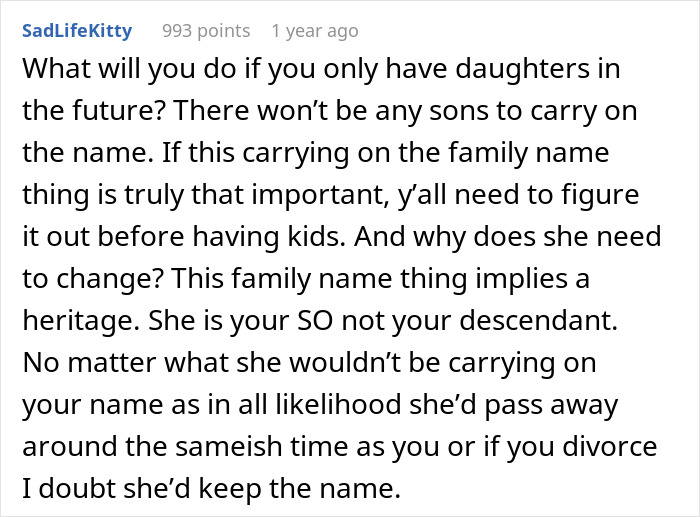 Man Wonders If He Is Wrong To Want His Fiancée To Have His Last Name When She Doesn’t Man Wonders If He Is Wrong To Want His Fiancée To Have His Last Name When She Doesn’t