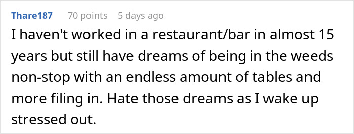 Server Maliciously Complies And Lets Newbies Take Care Of Her Tables After They Complained Hers Are Better, They Regret Asking For It Server Maliciously Complies And Lets Newbies Take Care Of Her Tables After They Complained Hers Are Better, They Regret Asking For It
