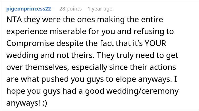 "Every Night They'd Call With Ultimatums": Couple Is Fed Up With Their Families Arguing Over Their Wedding And Decide To Elope "Every Night They'd Call With Ultimatums": Couple Is Fed Up With Their Families Arguing Over Their Wedding And Decide To Elope