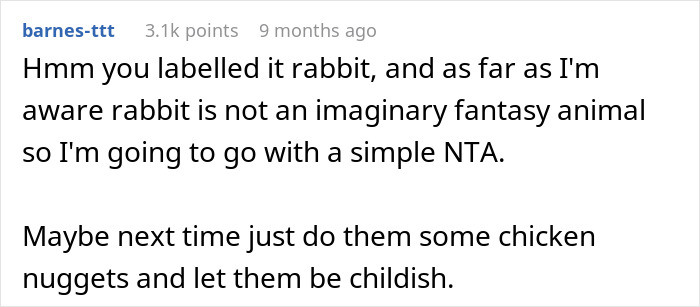 Woman Serves Rabbit Stew For Themed Party, Guests Flip Out After Realizing It Contains Actual Rabbit Meat Woman Serves Rabbit Stew For Themed Party, Guests Flip Out After Realizing It Contains Actual Rabbit Meat