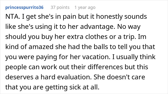 Guy Backed Online After Refusing To Financially Support His Entitled Girlfriend Who Doesn't Want To Get A Job As Her Sister Is Terminally Ill