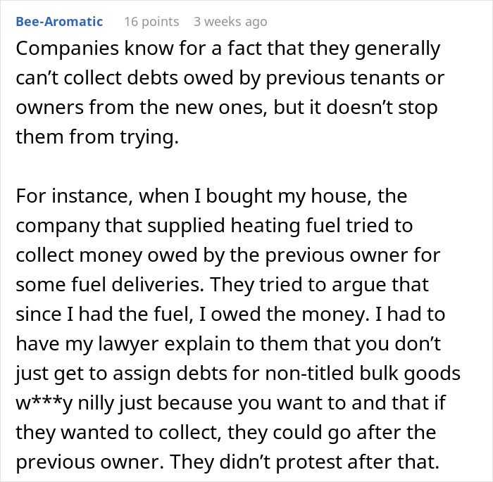Person Is Annoyed When They “Inherit” A House From Aunt And Get Hounded By Housing Association For Rent Money When In Fact They Owe Them $240