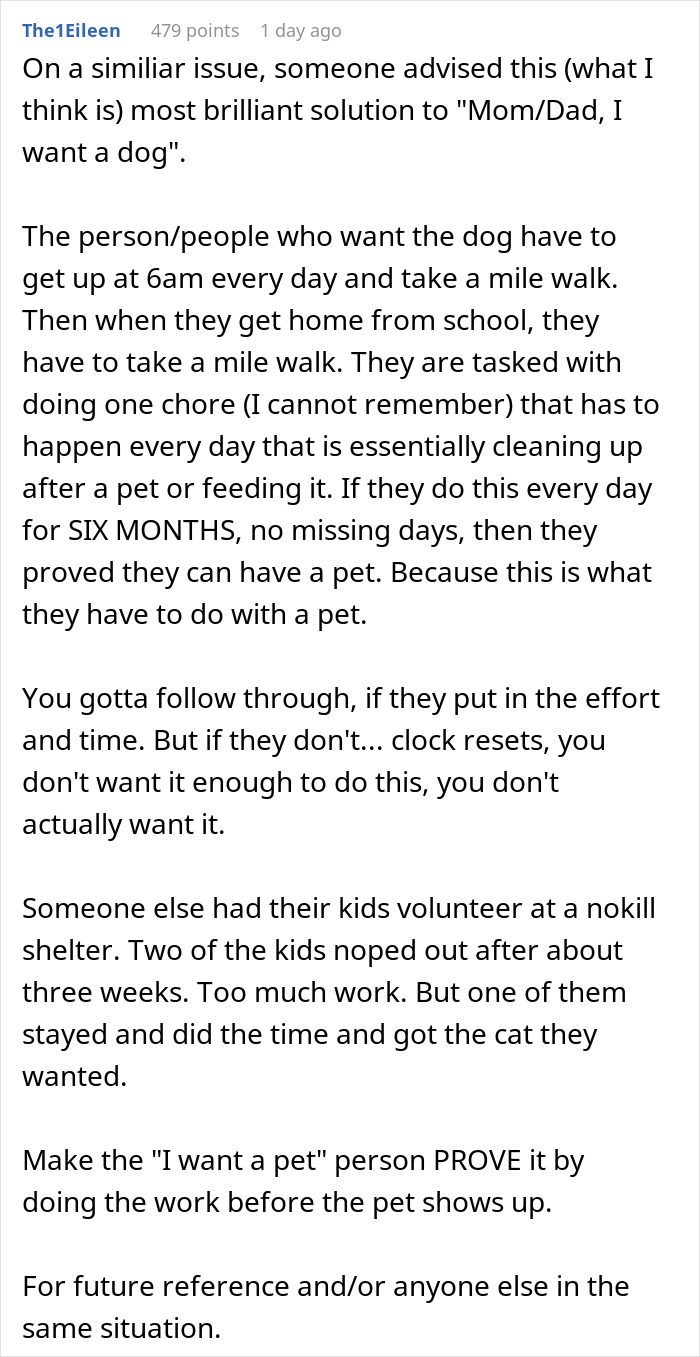 Man Never Wanted A Dog But Allowed His Wife And Kids To Have One As Long As They Took Care Of It, Gets Called A Jerk For Calling Out Their Neglect