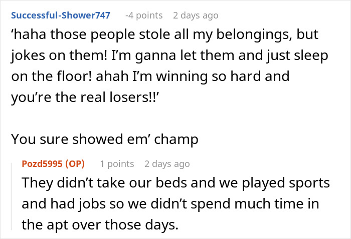 Knowing Their Home Is Tiny, Students Get Revenge On Neighbors Who Stole Furniture From Their House By Not Taking It Back Knowing Their Home Is Tiny, Students Get Revenge On Neighbors Who Stole Furniture From Their House By Not Taking It Back