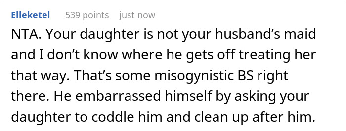 “AITA For Telling My Husband My Daughter Doesn’t Have To Accommodate His Needs?” “AITA For Telling My Husband My Daughter Doesn’t Have To Accommodate His Needs?”
