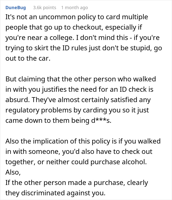 Customer Is Denied Wine Purchase By Power-Tripping Staff, Gets Sweet Revenge By Using Their Own Policy Against Them Customer Is Denied Wine Purchase By Power-Tripping Staff, Gets Sweet Revenge By Using Their Own Policy Against Them