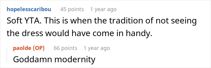 Woman Blocks Fiancé’s Number And Stays At Mom’s House After He Gives An Overly Honest Opinion On Her Wedding Dress