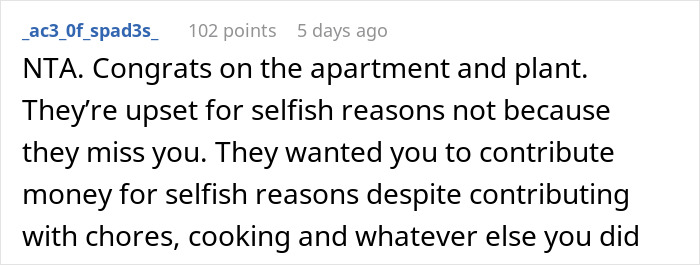 Family Doesn't Appreciate All The Household Work This Woman Does And Demands She Pays Rent, Regret It When She Moves Out Instead