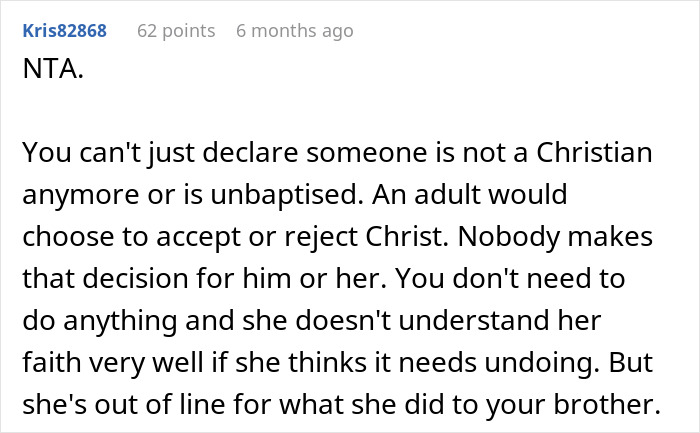 "Someone Has To Save The Boy": Religious Woman Baptizes Her Nephew Behind Everyone's Back, Receives Hilarious Revenge "Someone Has To Save The Boy": Religious Woman Baptizes Her Nephew Behind Everyone's Back, Receives Hilarious Revenge