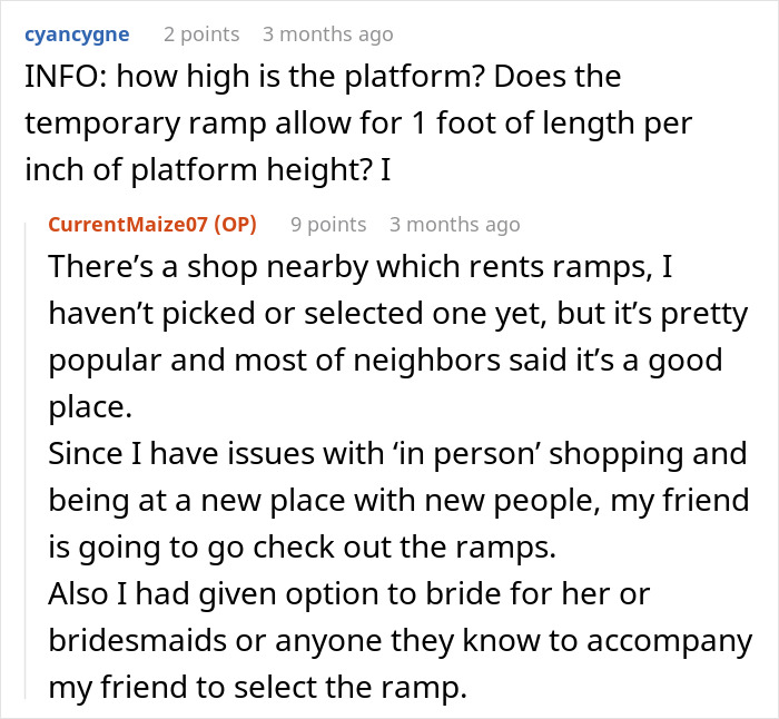 After Suggesting To Use A Temporary Ramp So Her House Can Be Accessible For A Wedding, Woman Exposes The Insulting Bride-To-Be And The Wedding Is Called Off After Suggesting To Use A Temporary Ramp So Her House Can Be Accessible For A Wedding, Woman Exposes The Insulting Bride-To-Be And The Wedding Is Called Off