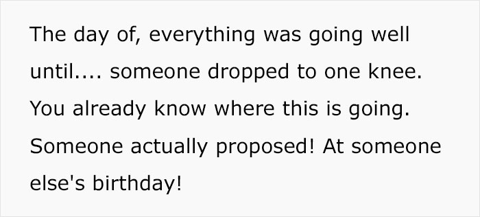 Couple Steal The Spotlight From Woman Celebrating 30th Birthday By Getting Engaged, Her Friend Ruins Their Moment In Kind Couple Steal The Spotlight From Woman Celebrating 30th Birthday By Getting Engaged, Her Friend Ruins Their Moment In Kind