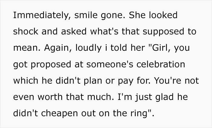 Couple Steal The Spotlight From Woman Celebrating 30th Birthday By Getting Engaged, Her Friend Ruins Their Moment In Kind