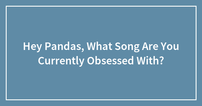 Hey Pandas, What Song Are You Currently Obsessed With?