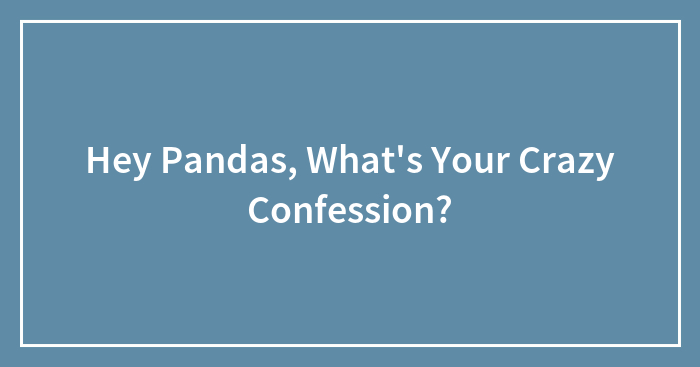 Hey Pandas, What’s Your Crazy Confession? (Closed)