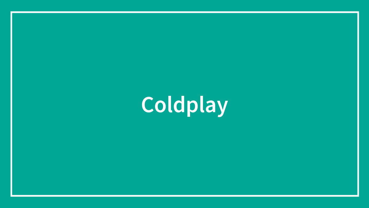 Coldplay