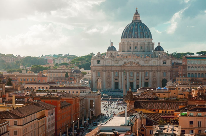 St Peter’s Basilica Inside Vatican City Is The Largest Christian Church Ever Constructed