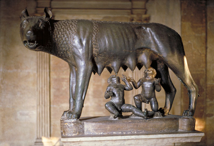 The Mascot Of Rome Is A She-Wolf That Cared For Brothers Romulus And Remus, The Mythological Founders Of Rome