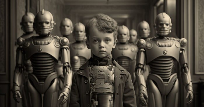 I Created Ai Photo Series Exploring Conformity In The Education System (13 Pics)