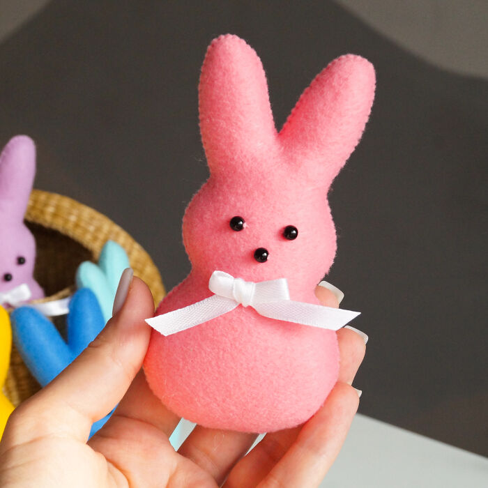 Easter Is Coming, And I'm Getting Ready For It - I Made These Cute Felt Bunnies