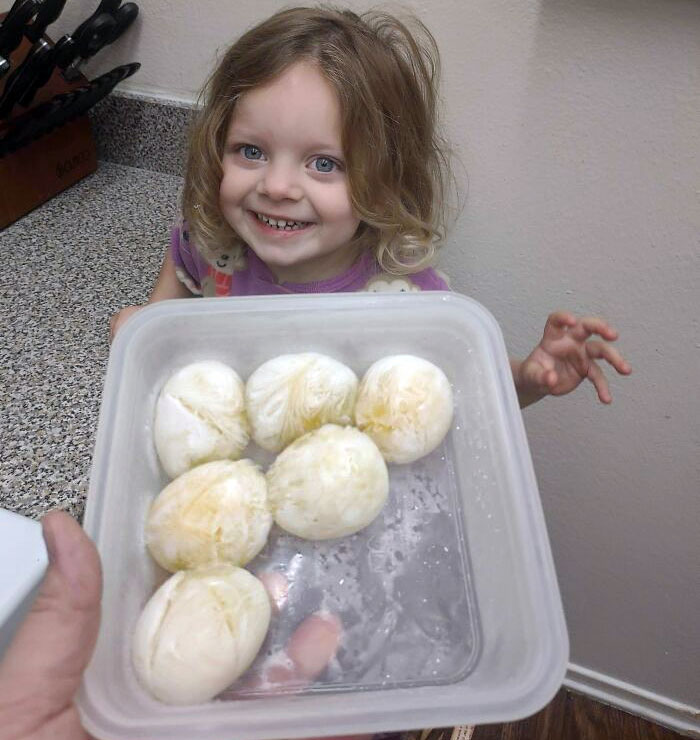 My Mischievous 3-Year-Old Put My Boiled Eggs In The Freezer