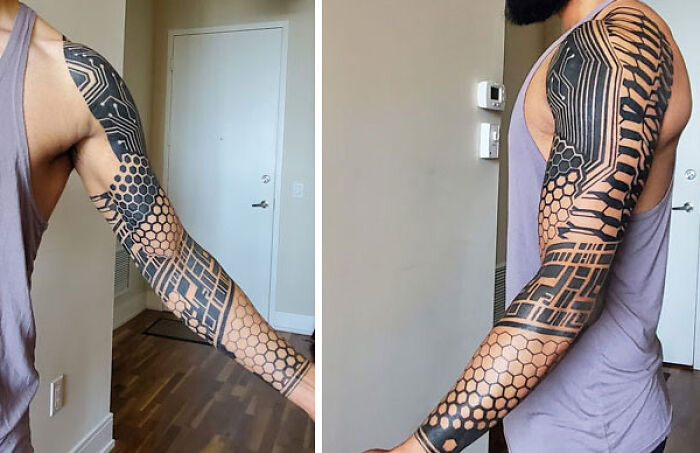 Geometric Sleeve Tattoos for Men - wide 8