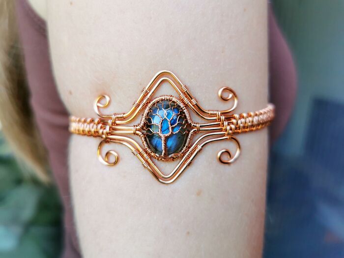Another Armlet, This Time With A Labradorite Gemstone