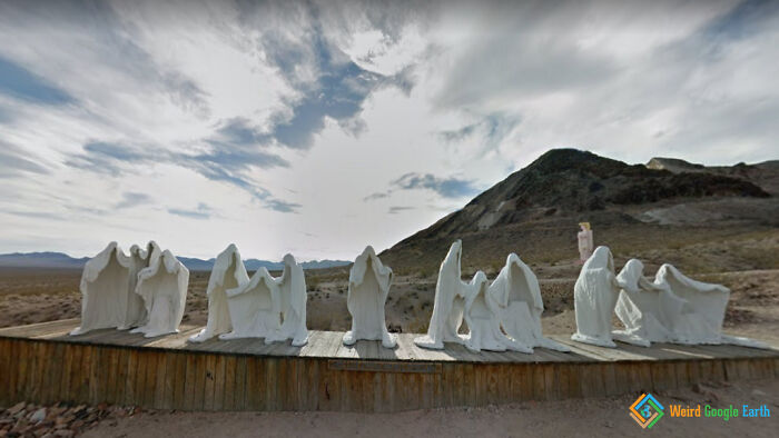 "Ghost Town’s Last Supper". Location: Rhyolite, Nevada, USA