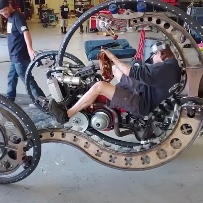 Steampunk Gyroscopic Motorcycle