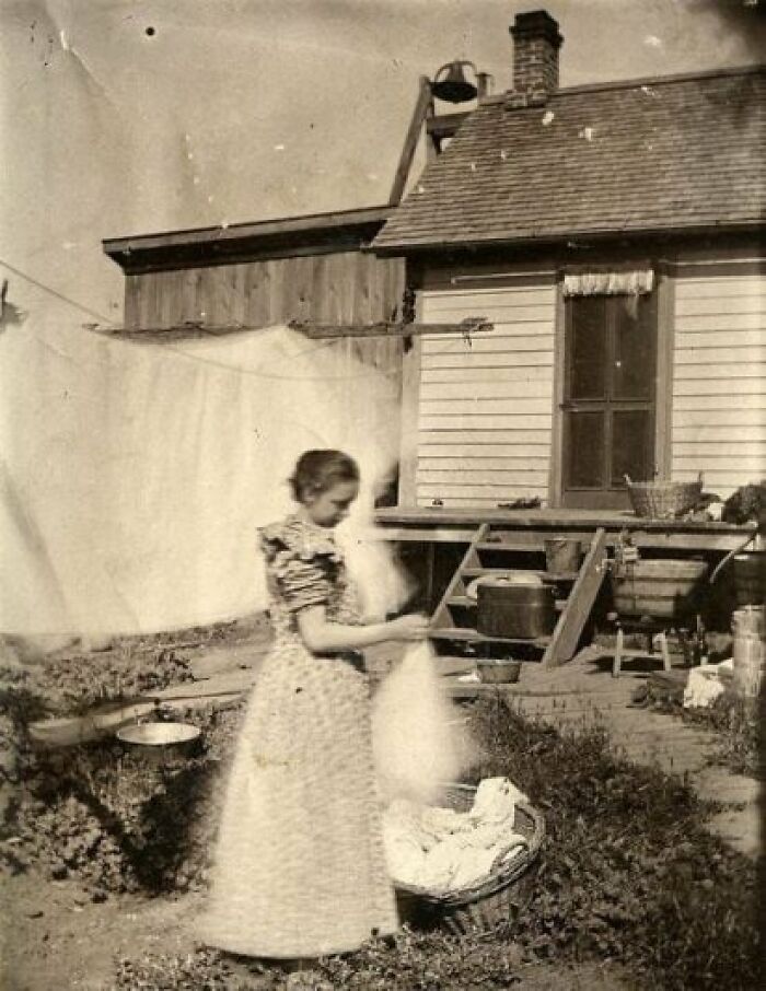 Wash Day In Taken In Decorah, Iowa Circa 1904
