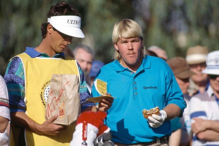 “I Went To Mcdonald’s Three Or Four Times A Day. To Me, They Always Had The Best Fountain Drinks. I Don’t Like Water. I Can’t Stand Drinking Water. I Used To Be Able To Eat Two Big Macs, Two Or Three Cheeseburgers, Chocolate Shake, Regular Coke Back Then, In A Sitting Pretty Easily.” – John Daly