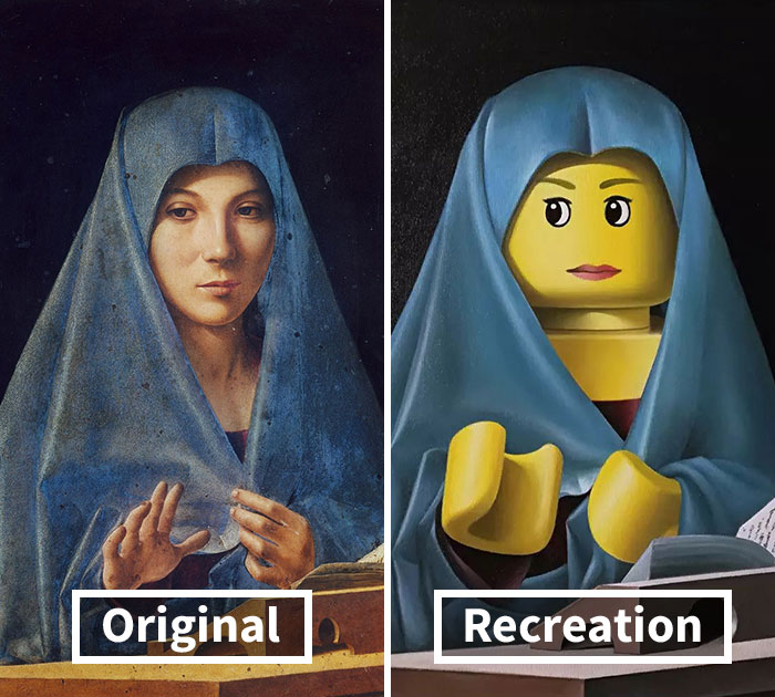 Reproduction Of Classical Paintings With A LEGO Twist By Italian Artist Stefano Bolcato (27 Pics)