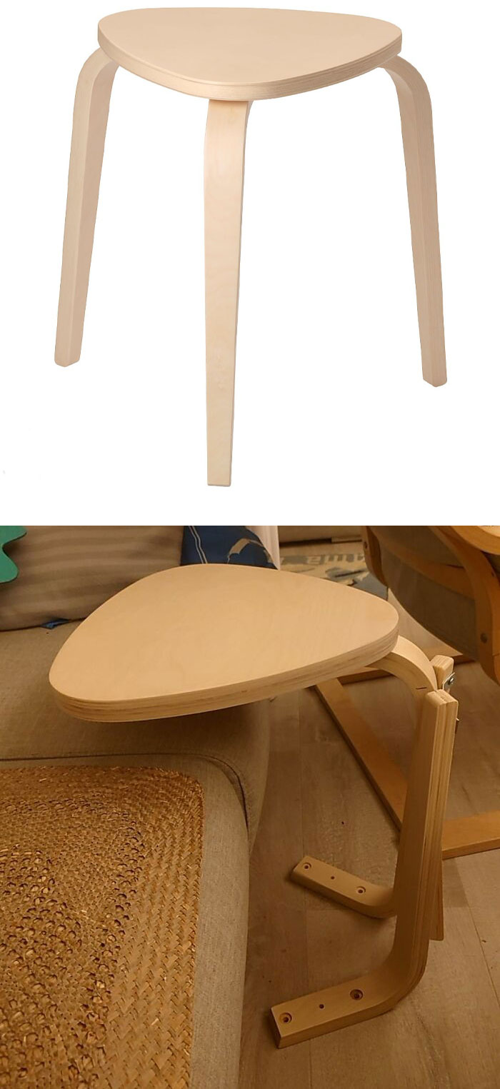 Try To Make A Side Table With This Chair
