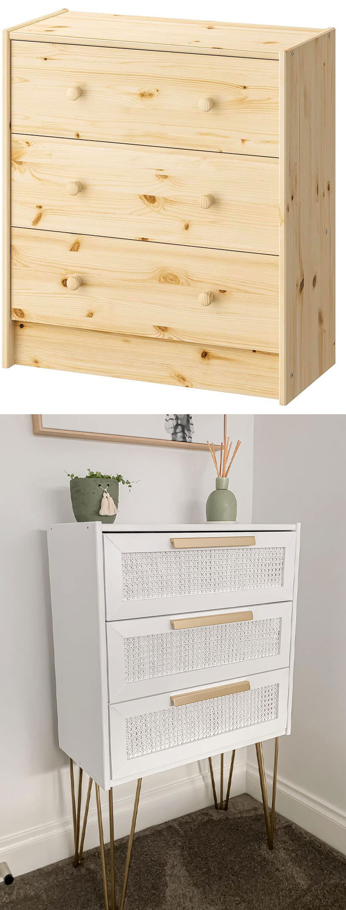 The Old Classic; The IKEA Rast Drawers! I ‘Upcycled’ The Plain Pine Drawers Into A Taller Drawer Unit, After Not Being Able To Fond Quite What I Was Looking For Online. Hope You Like This Little Project