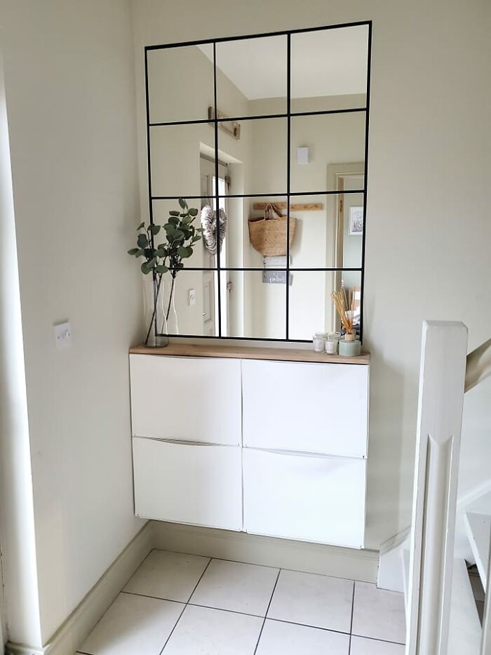 My First IKEA Hack Using Trones And Blodlonn Mirrors, Transformed My Space And Given So Much More Storage
