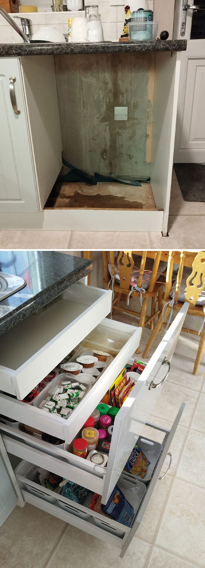 After Removing An Integrated Dishwasher